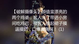 【破解摄像头】颜值蛮漂亮的两个鸡婆，客人来了带进小房间吃鸡巴，被客人撩起裙子摸逼摸奶，口爆真爽啊！ (1)