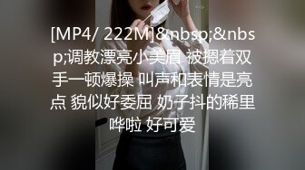 [MP4/ 222M]&nbsp;&nbsp;调教漂亮小美眉 被摁着双手一顿爆操 叫声和表情是亮点 貌似好委屈 奶子抖的稀里哗啦 好可爱