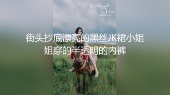 街头抄底漂亮的黑丝JK裙小姐姐穿的半透明的内裤