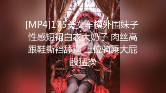 [MP4]175美女车模外围妹子 性感短裙白衣大奶子 肉丝高跟鞋撕裆舔逼 上位骑乘大屁股猛操