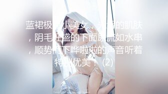 蓝裙极品小美女，光滑的肌肤，阴毛旺盛的下面尿流如水串，顺势而下哗啦啦的声音听着特别优美！ (2)