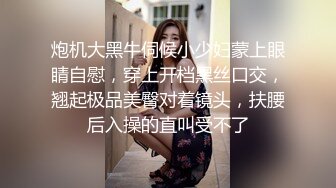 炮机大黑牛伺候小少妇蒙上眼睛自慰，穿上开档黑丝口交，翘起极品美臀对着镜头，扶腰后入操的直叫受不了